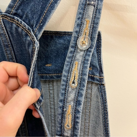 SHORT Denim Overalls Bibs - Picture 10 of 16